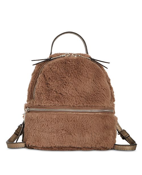Steve Madden Minnie Faux Fur Backpack - Handbags & Accessories - Macy's