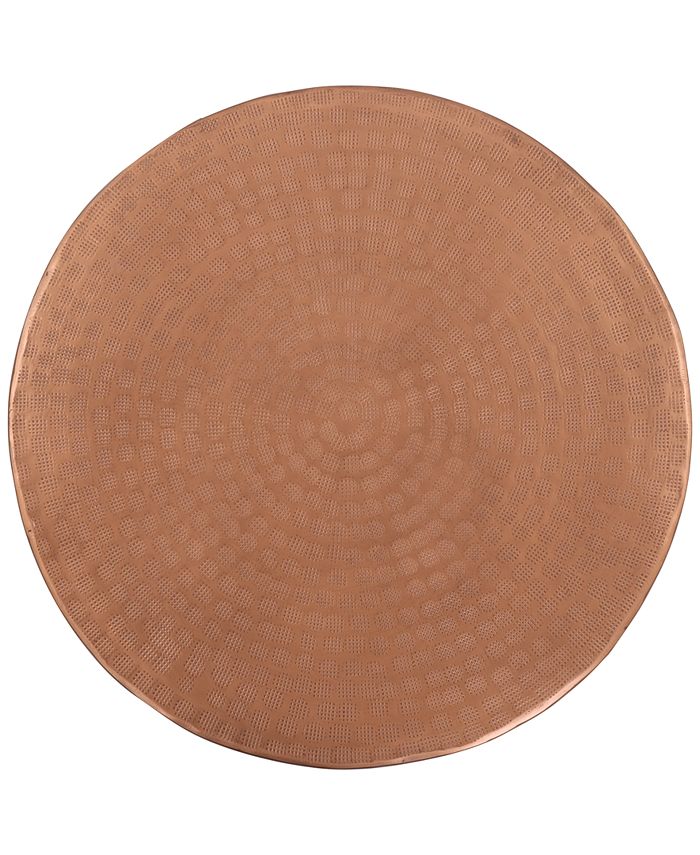 Furniture Nova Metal Drum End Table & Reviews Furniture Macy's