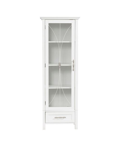 Elegant Home Fashions Delaney Linen Cabinet With 1 Door And 1