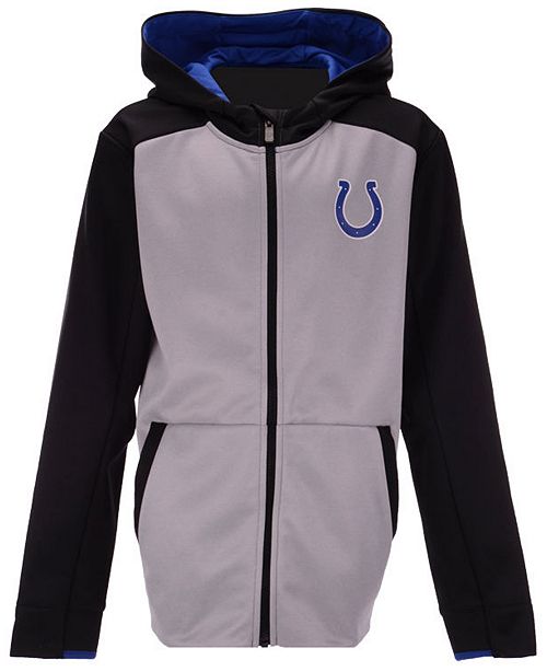Outerstuff Indianapolis Colts Hi Tech Full Zip Hoodie Big Boys 8 20