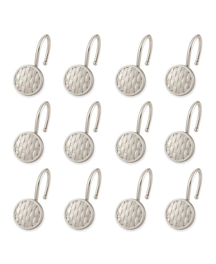 Elegant Home Fashions Shower Hooks - Woven - Brush Nickel - Macy's