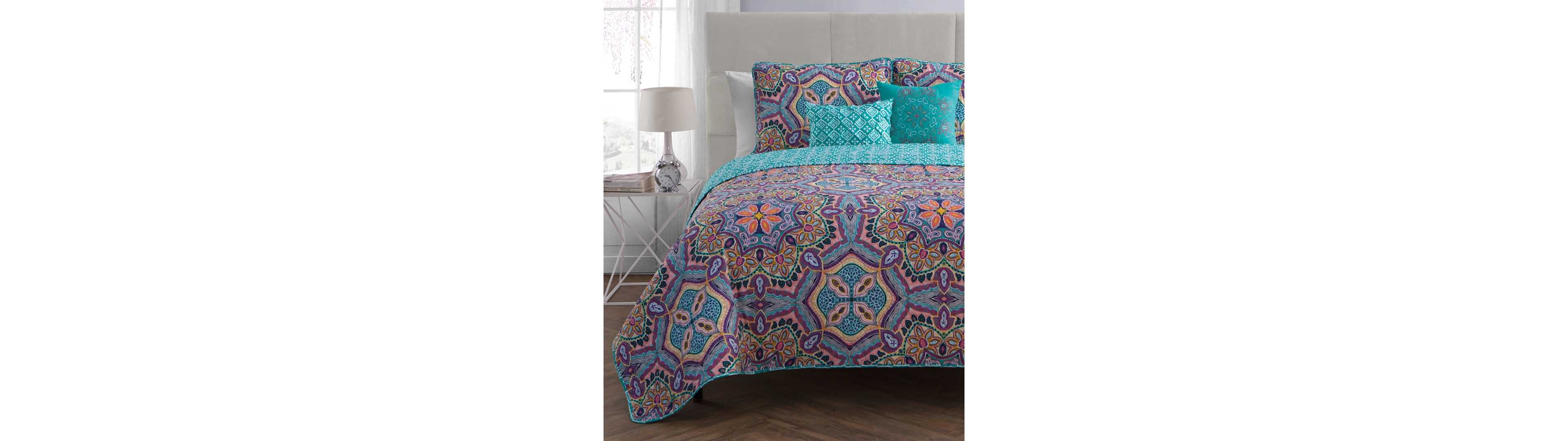 Vcny Home Yara Reversible 5-Pc. Quilt Set, King