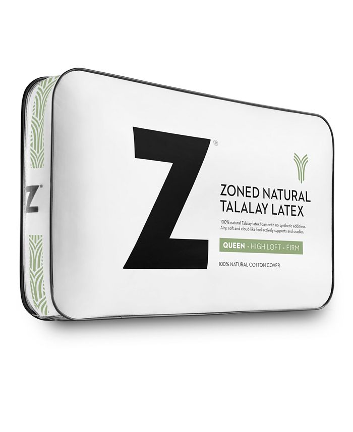 Malouf Z Zoned Talalay Latex High Loft Plush Queen Pillow Macy's