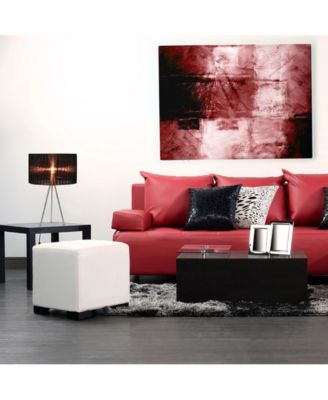 Simple Designs Brushed Nickel Tripod Table Lamp with Pleated Silk Sheer Shade