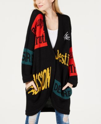 GUESS Donna Oversized Printed Cardigan