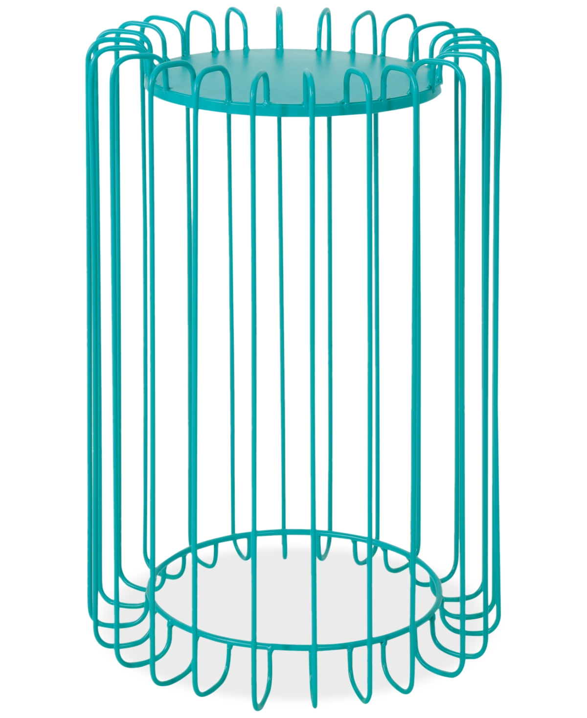 Noble House Sirinya 21" Side Table In Matte Teal