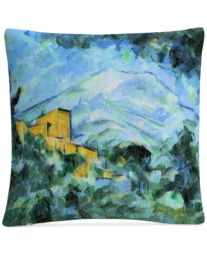 Baldwin Cezanne Mont Saintevictoire And Chateau Noir Decorative Pillow, 16" X 16" In Multi-colored