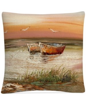 Baldwin Rio Florida Sunset Decorative Pillow, 16" X 16" In Multi-colored