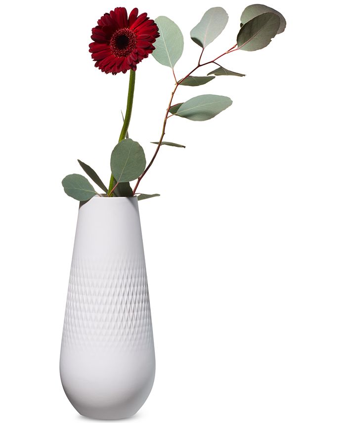 Villeroy & Boch White Carre Vase NO.3 Macy's