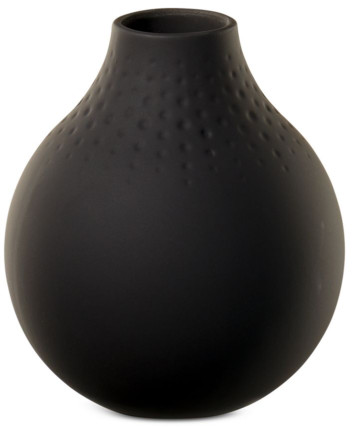 NEW V&B Collier Perle Vase Black Large Black 