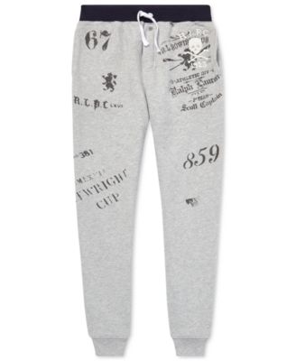 polo ralph lauren big boys fleece jogger pants