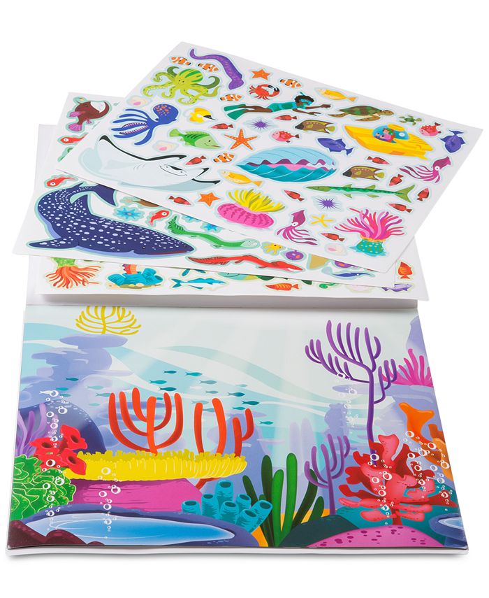 Melissa and Doug Melissa & Doug Reusable Sticker Pad Jungle, Farm & Under the Sea Bundle Macy's