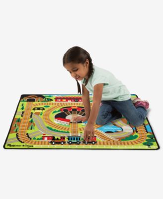 melissa and doug train track rug