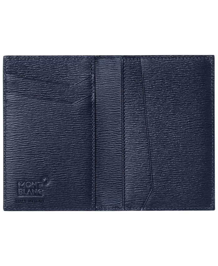 Montblanc Westside Blue Leather Business Card Holder Macy's