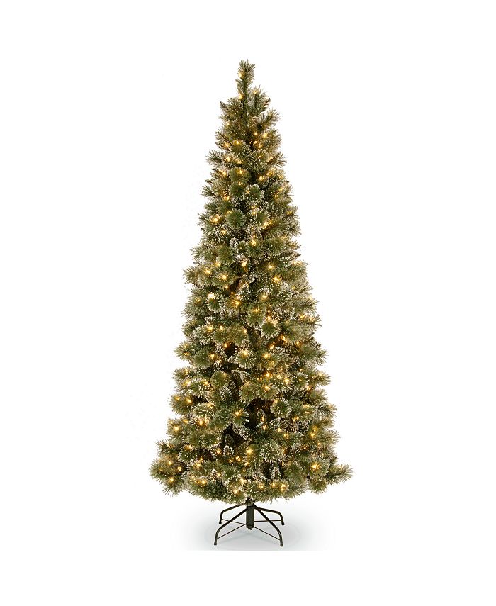 National Tree Company National Tree 6 .5' Glittery Bristle Pine Slim