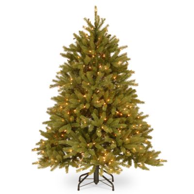 National Tree Company - National Tree 4 .5' Feel Real Jersey Fraser Fir Tree with 350 Clear Lights