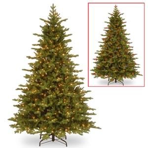National Tree Company 7 5' Feel Real Vienna Fir Tree with 750 Dual Color(R) Led Lights & Caps + PowerConnect