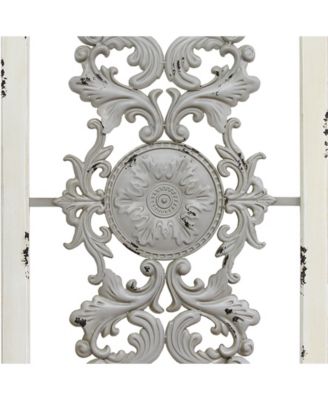 Stratton Home Décor Stratton Home Decor Grey Scroll Panel Wall Decor