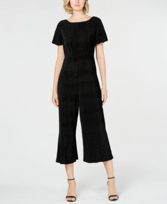 cropped jumpsuit with sleeves