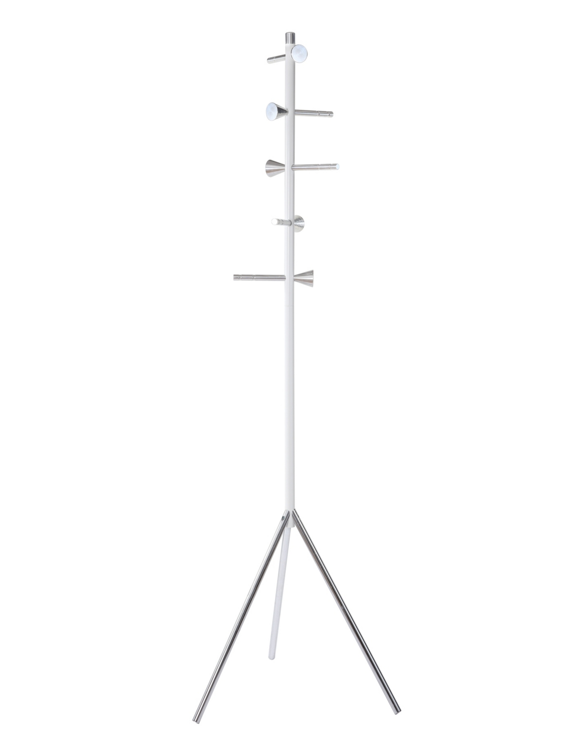Happimess Aiden Coat Rack In White And Chrome