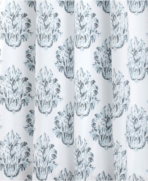 Nicole Miller Tabitha Printed Spring Cotton Shower Curtains