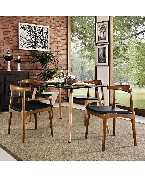 Modway Tracy Dining Chairs Set of 4 & Reviews - Furniture - Macy&#39;s