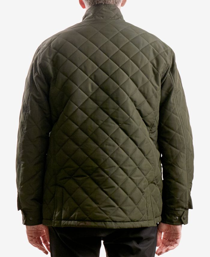 Hawke & Co. Outfitter Men's Cavell Diamond Quilted Filed Coat - Macy's