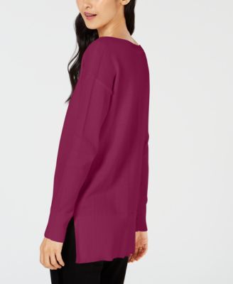Maison Jules High-Low Hem Sweater, Created for Macy's