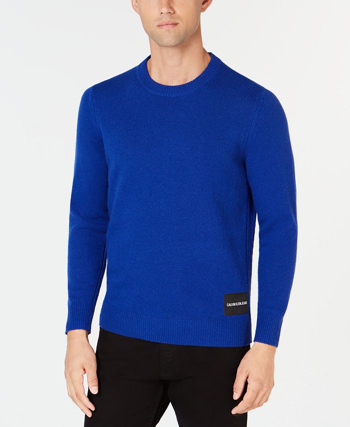 Calvin Klein Jeans Men's Wool Sweater & Reviews - Sweaters - Men - Macy's