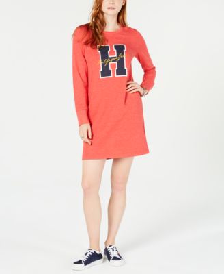 macy's tommy hilfiger red dress