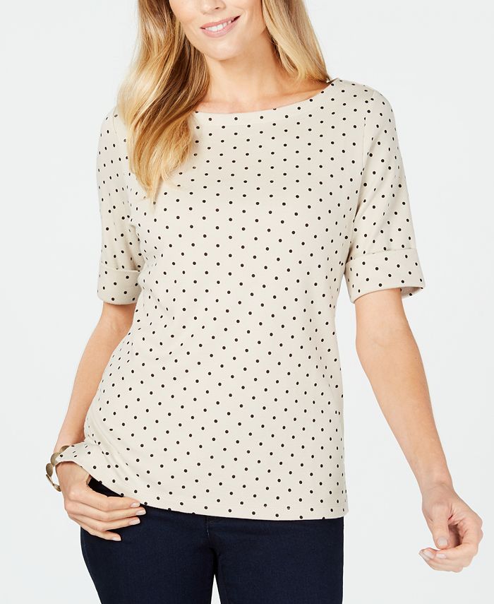 Macys polka dot blouse new arrivals