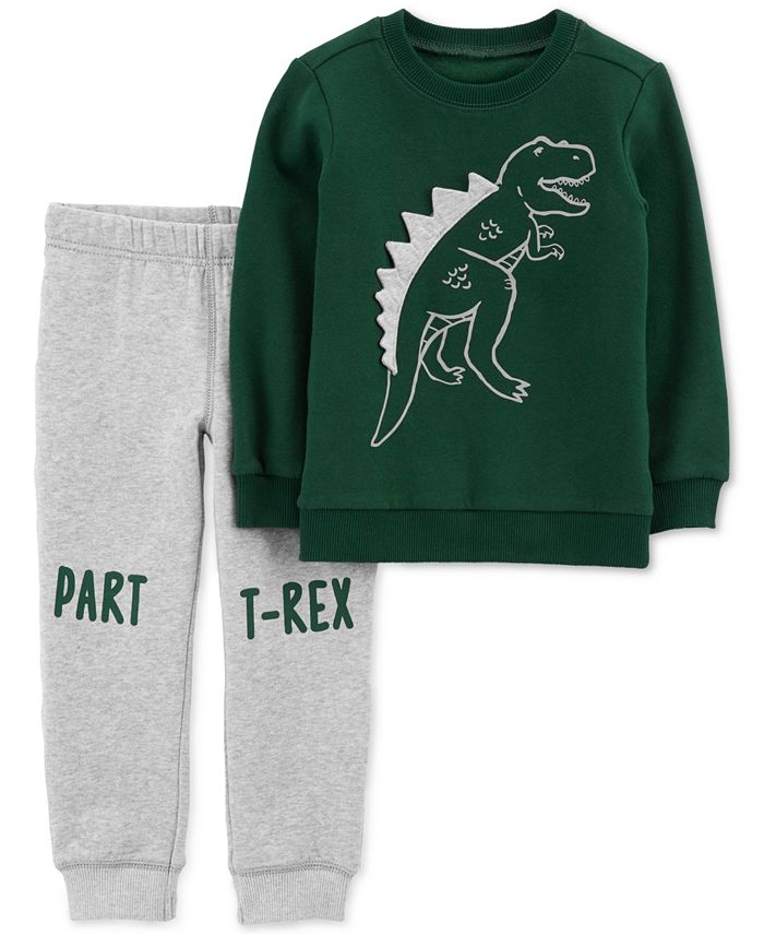 Carter's Toddler Boys 2-Pc. Dinosaur Sweatshirt & Jogger Pants Set & Reviews - Sets & Outfits