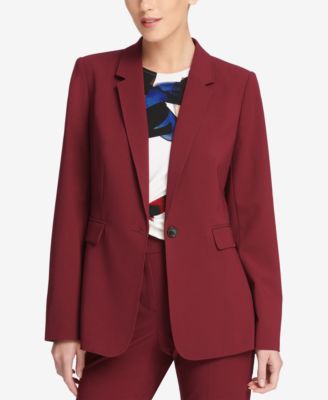 DKNY - One-Button Notch-Collar Jacket