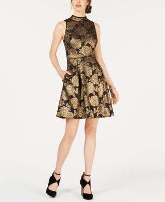 Nanette Lepore - Metallic Jacquard Dress