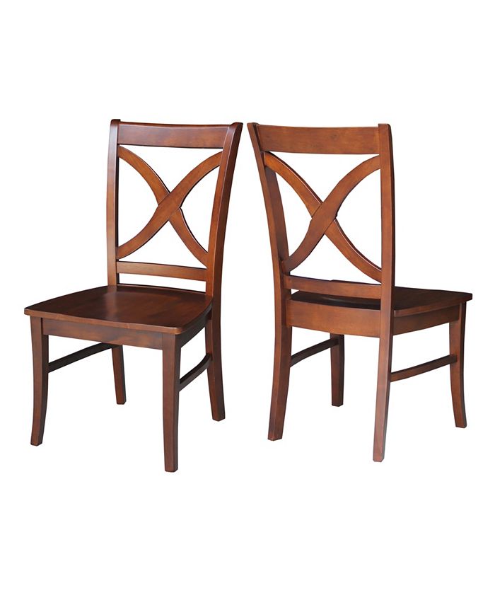International Concepts Salerno Chair, Wood Seat, Set of 2 Macy's