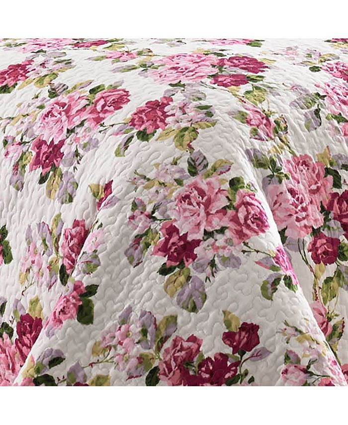 Laura Ashley Twin Lidia Pink Quilt Set & Reviews Quilts & Bedspreads