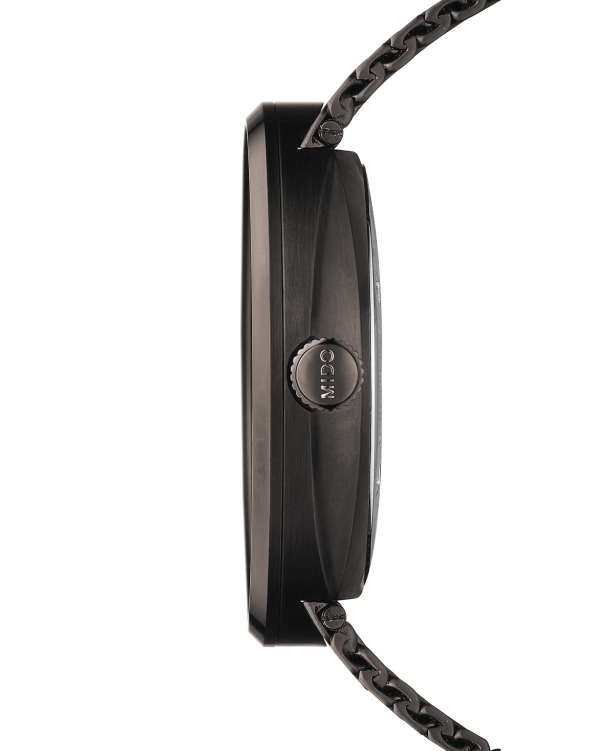 Shop Mido Men's Swiss Automatic Commander Ii Cosc Black Pvd Stainless Steel Bracelet Watch 42mm