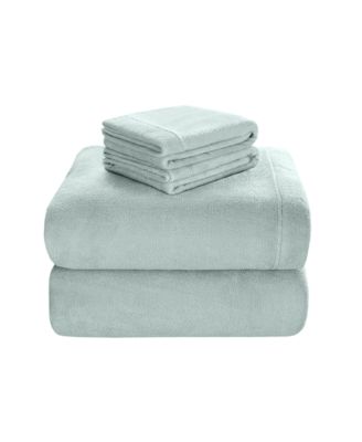 Sleep Philosophy Soloft Plush Micro-Fleece 4-Pc. Sheet Set, Full