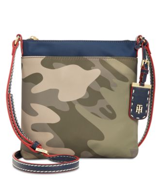 tommy hilfiger julia camo tote