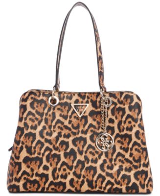 GUESS Lauri Leopard Shoulder Bag Macy's