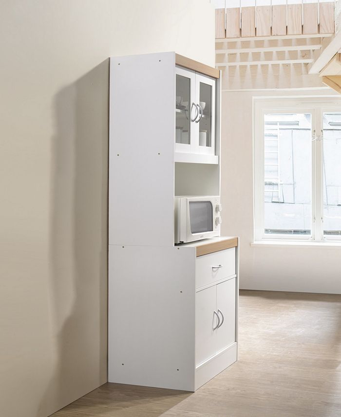 Hodedah Kitchen with Top and Bottom Enclosed Space, 1