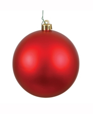 Vickerman Red Matte Ball Ornament  6 per Bag