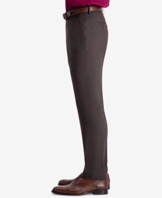 Men's Slim-Fit Stretch Premium Textured Weave Dress Pants