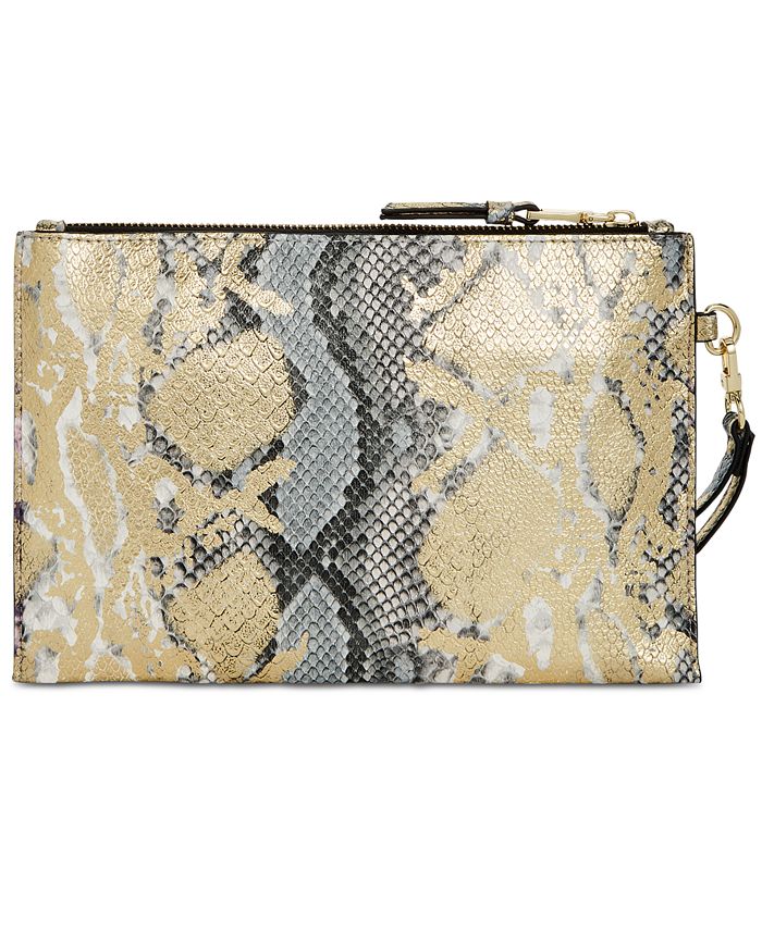 INC International Concepts I.N.C. Glam Snake Party Wristlet Clutch