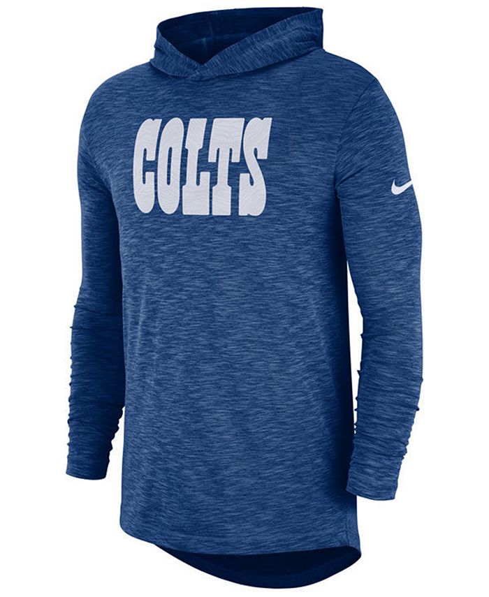 Nike Men's Indianapolis Colts Dri-Fit Cotton Slub On-Field Hooded T-Shirt -  Macy's