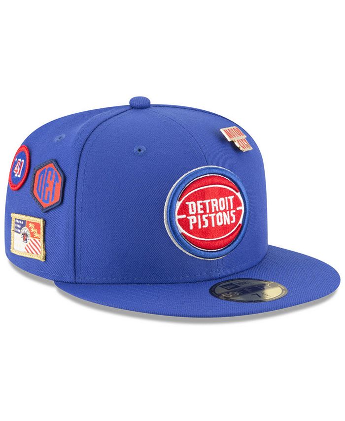 New Era Detroit Pistons On-Court Collection 59FIFTY FITTED Cap - Macy's
