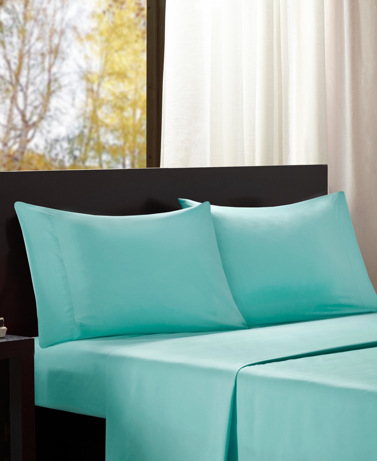 Intelligent Design Microfiber 4-pc King Sheet Set Bedding In Blue