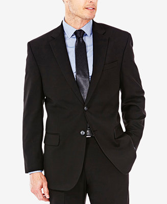 Haggar Men's Big & Tall Sharkskin Premium Classic-Fit Stretch Suit Separate Coat J.M 