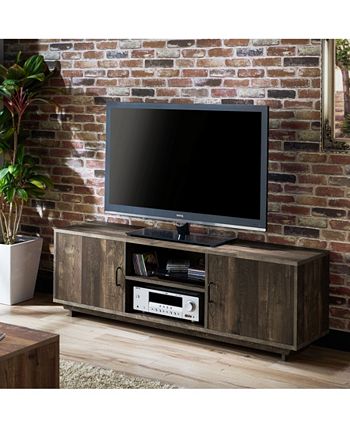 Furniture of America - 62" Rustic TV Stand