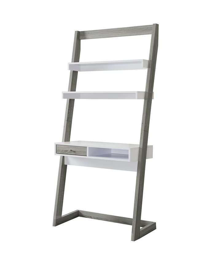 Furniture of America - Lazlo Leaning Display Case